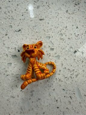 Gerry stamped Cute Orange Ceramic Tiger Figurine